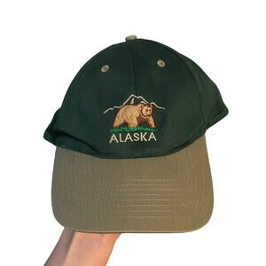 vintage Alaska bear snapback hat